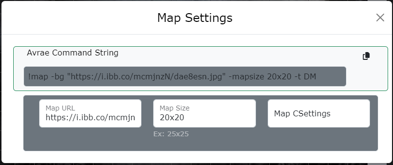 Map Settings